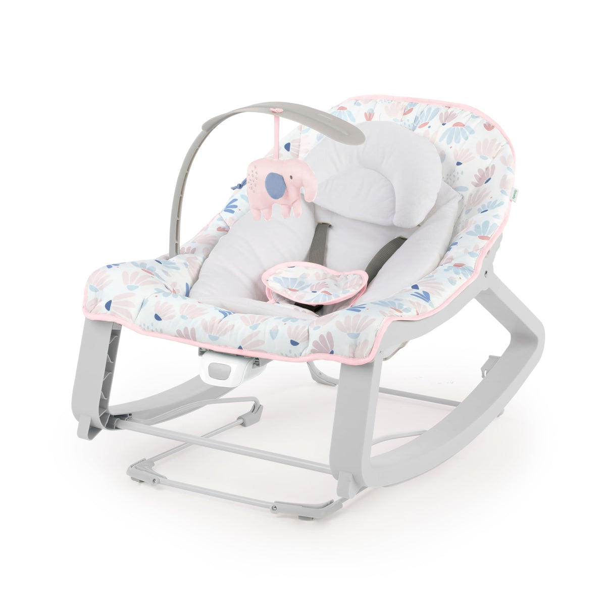 Ingenuity Keep Cozy 3-in-1 Grow with Me Vibrating Baby Bouncer Seat & Infant to Toddler Rocker, Vibrations & Toy Bar, 0-30 Months Up to 40 lbs (Pink Burst) 🍁 All In One Marketplace Canada