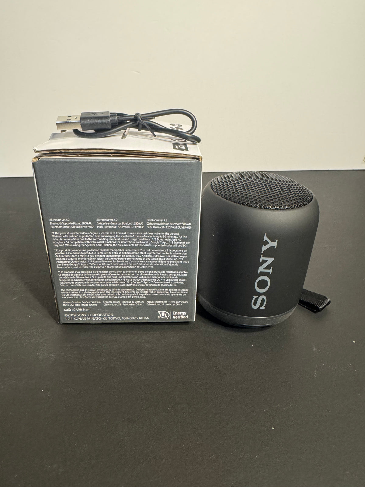 Sony SRS-XB12 Extra BASS Wireless Bluetooth Portable Lightweight Compact Travel Speaker