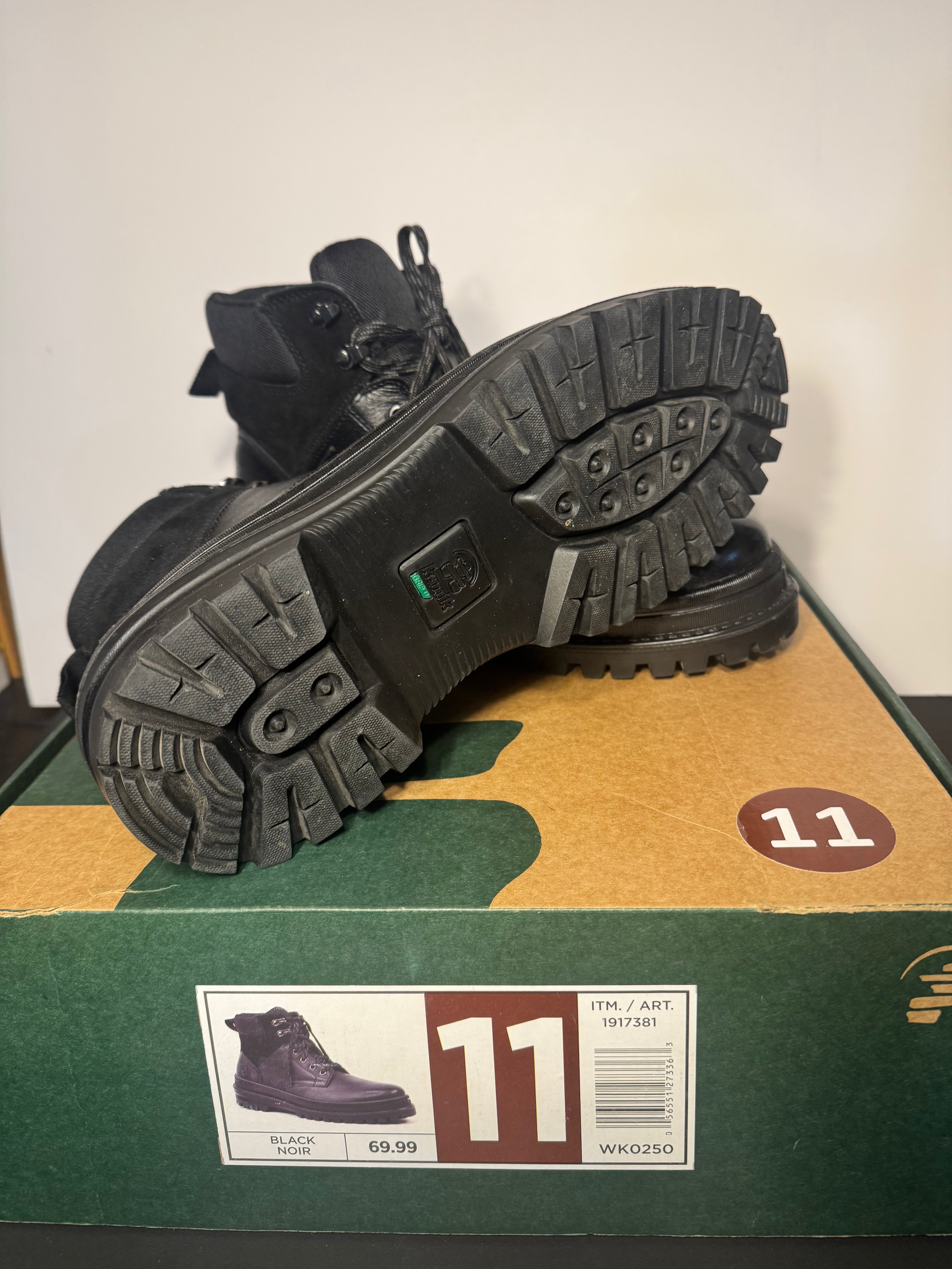🥾 NEW KAMIK MEN’S BOOTS – BLACK | SIZE 11 🥾