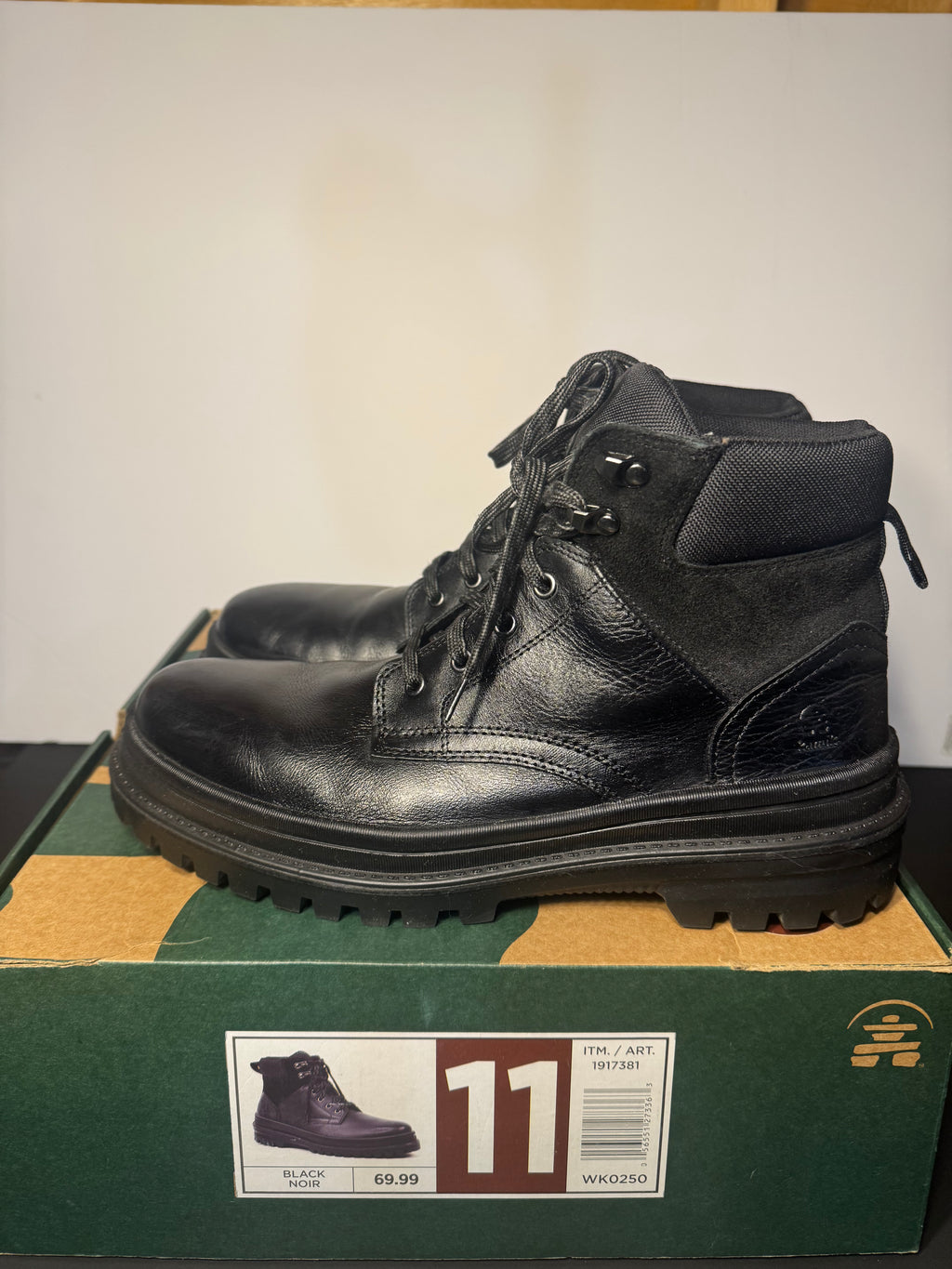 🥾 NEW KAMIK MEN’S BOOTS – BLACK | SIZE 11 🥾