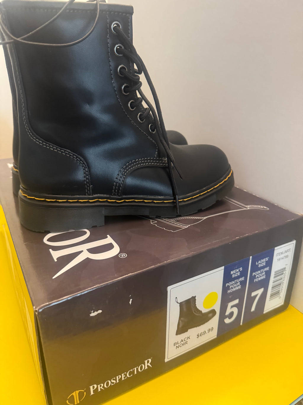 Prospector Boots 3M Thinsulate Lace-up Ankle Water Resistant Unisex 7W/5M