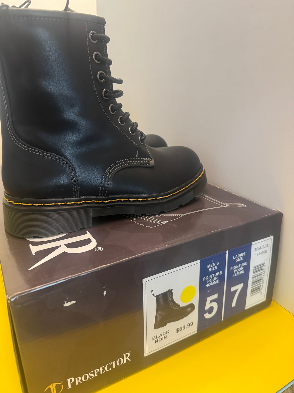Prospector Boots 3M Thinsulate Lace-up Ankle Water Resistant Unisex 7W/5M