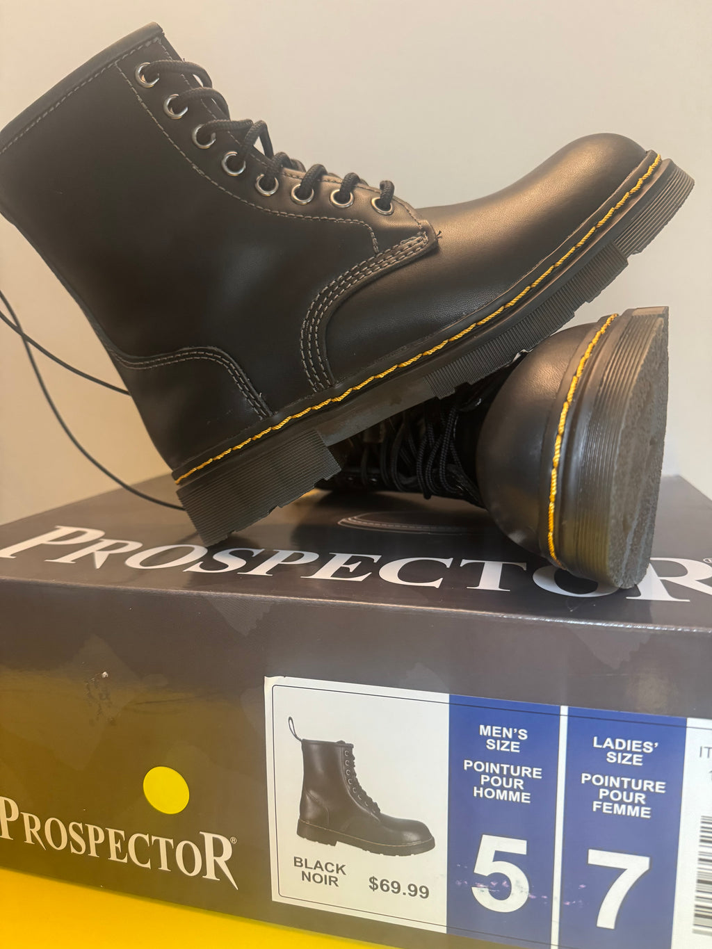 Prospector Boots 3M Thinsulate Lace-up Ankle Water Resistant Unisex 7W/5M