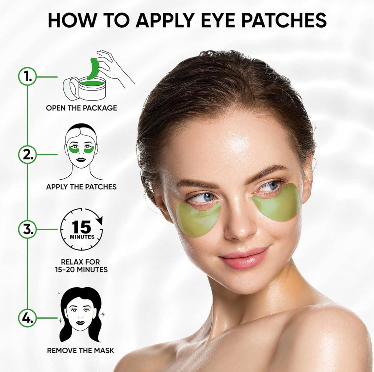 Green Tea Matcha + Collagen Eye Mask (3 for $75)