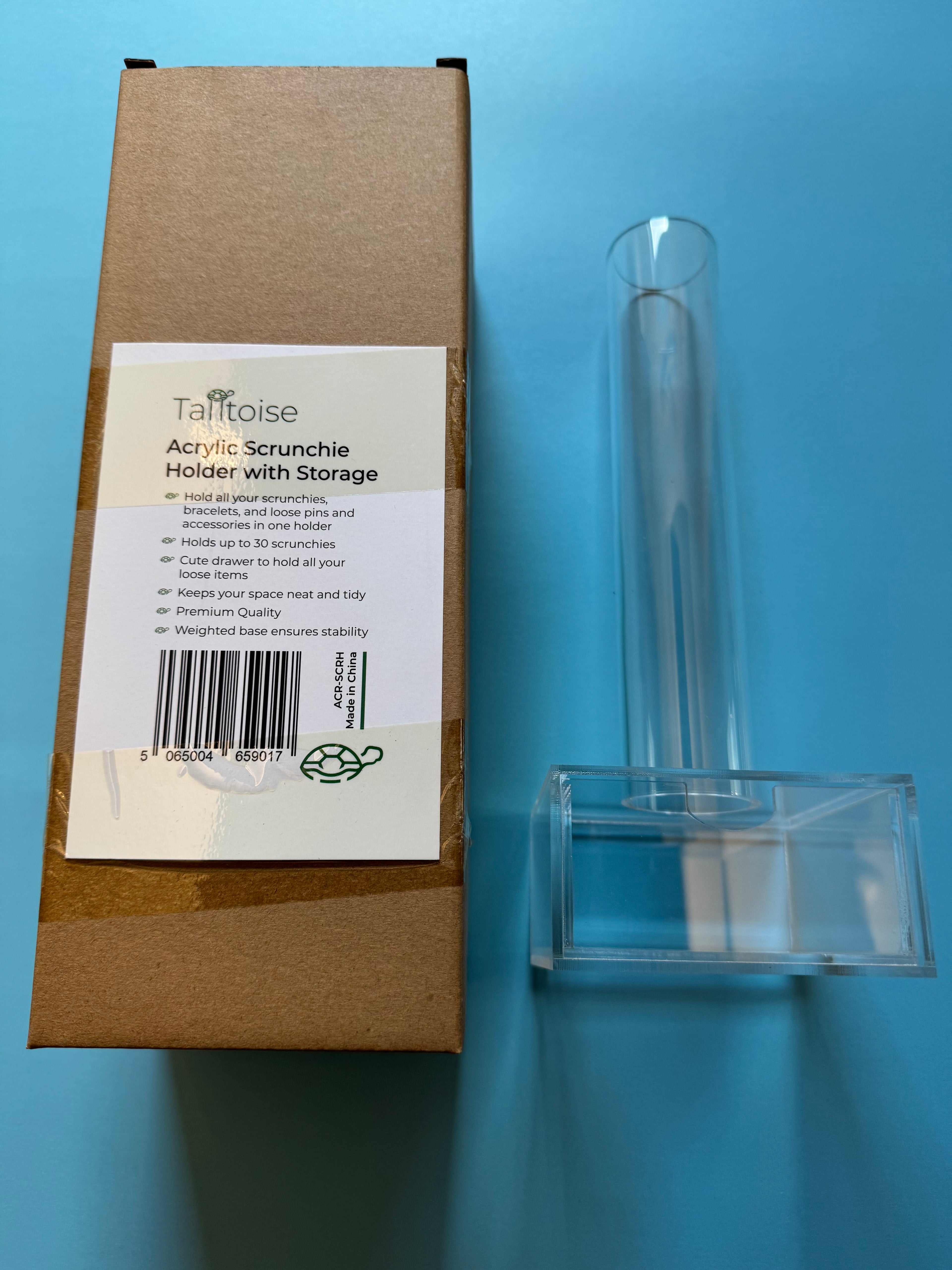 Acrylic Scrunchie Holder with Storage