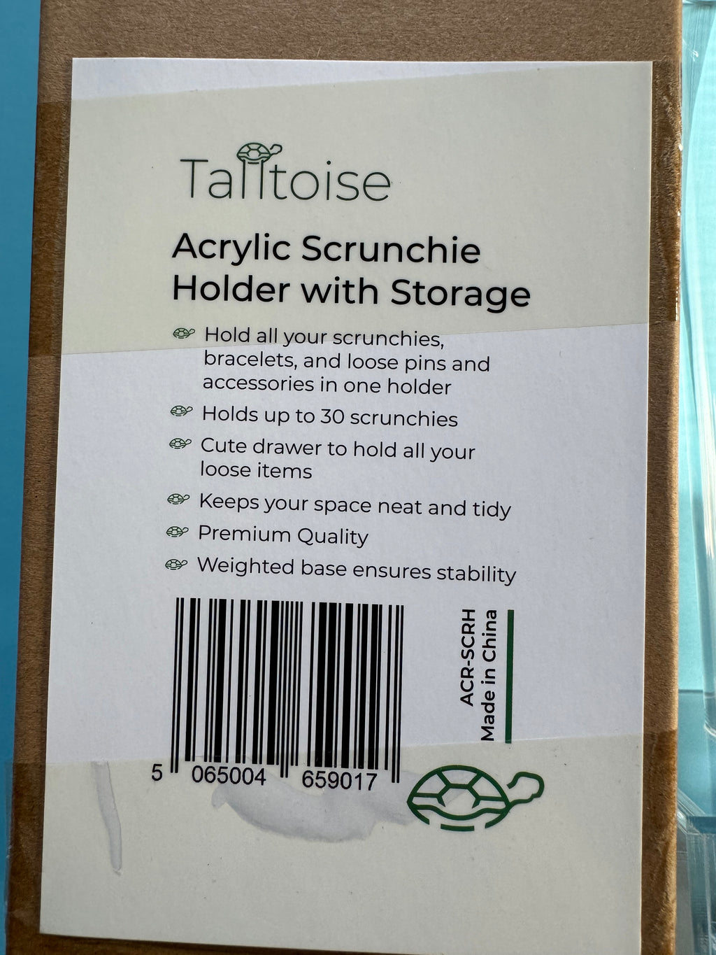 Acrylic Scrunchie Holder with Storage
