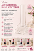 Acrylic Scrunchie Holder with Storage
