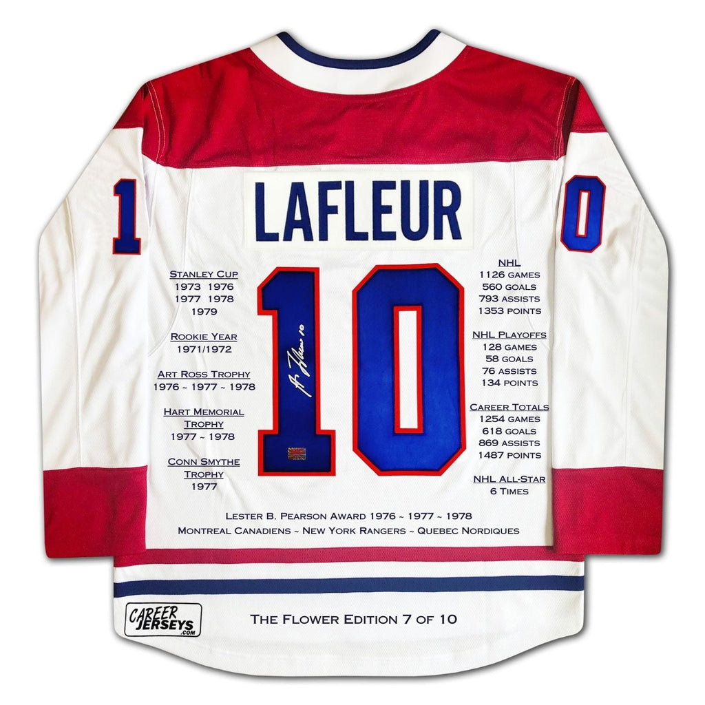 Guy Lafleur Montreal Canadiens Career Jersey - White /10