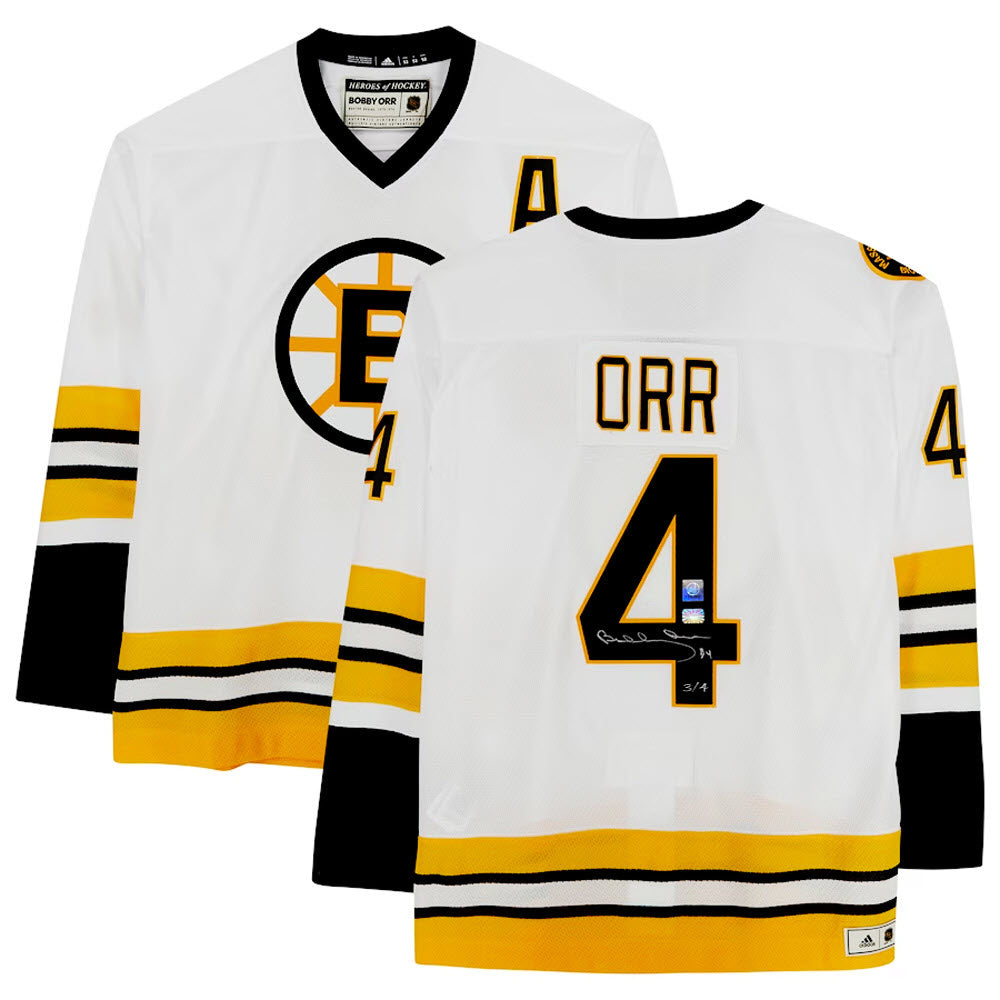 Bobby Orr Autographed Boston Bruins White Jersey
