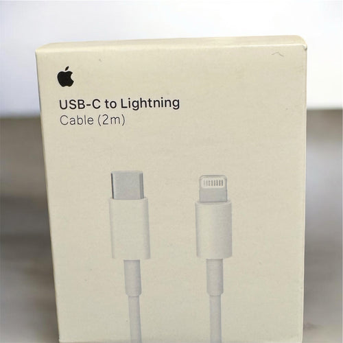 KMD MarketHub Apple USB-C to Lightning 2-metre charging cable in white retail packaging